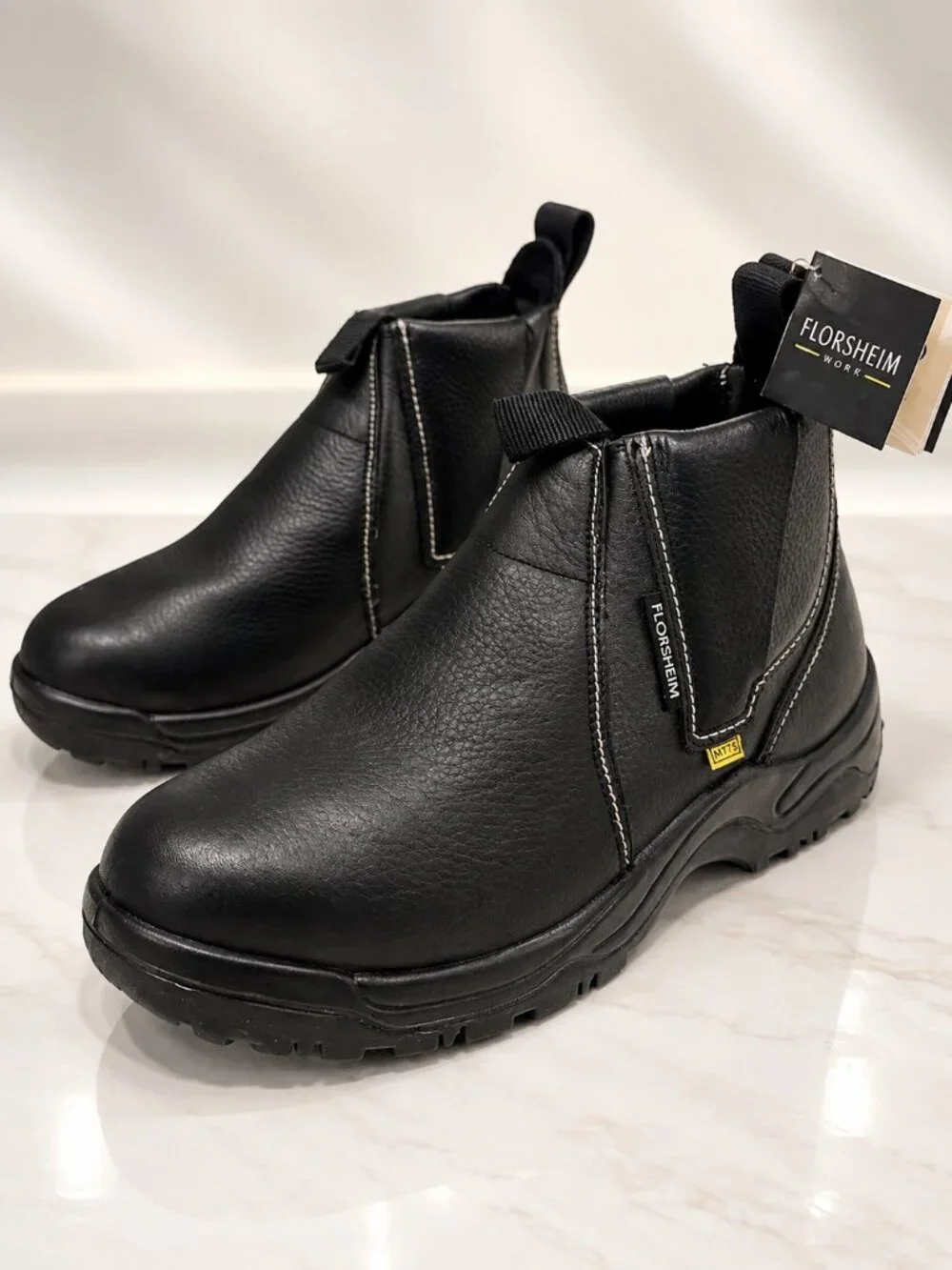 Florsheim Vaquero 6” Black Leather Steel Toe Boots Men’s Size 11 EEE New